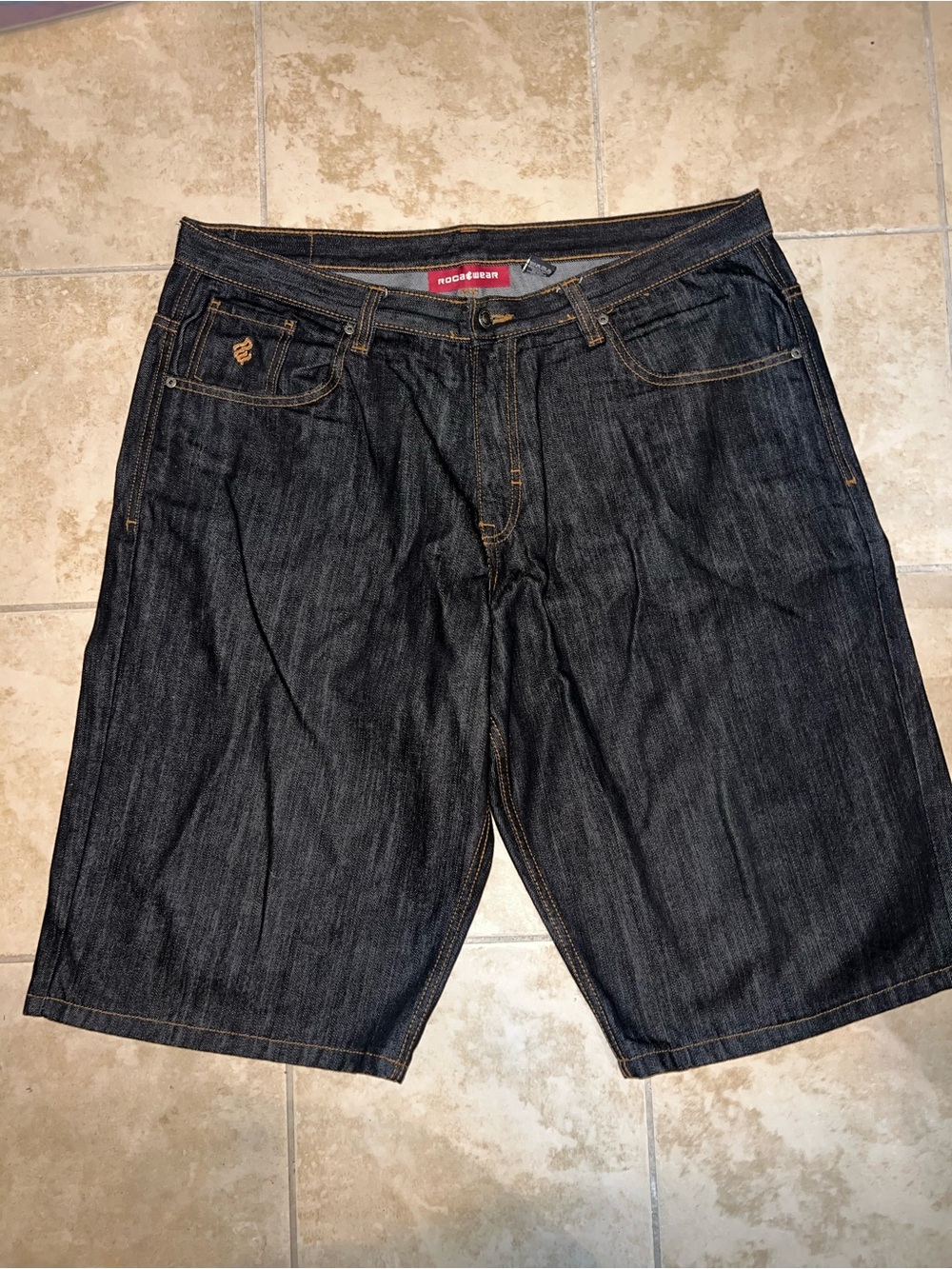 Rocawear Dark Blue Denim Men’s Shorts